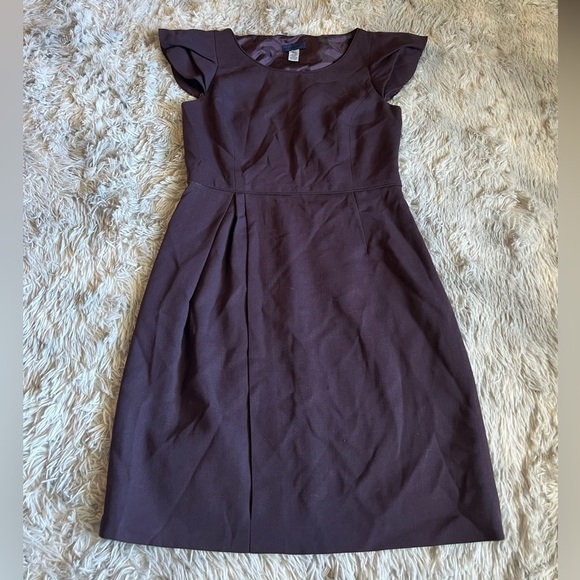 J Crew purple wool portfolio dress - Picture 2 of 4